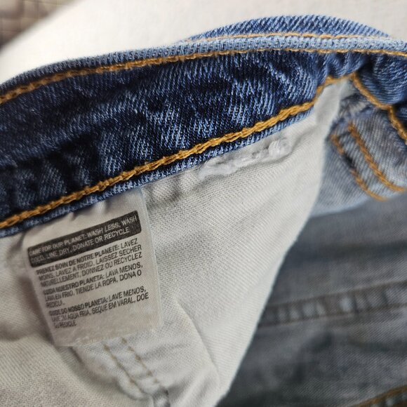 Levis Jeans Mens 36x30 505 Blue Straight Leg Zip Fly - Picture 6 of 16